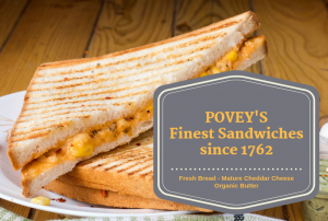 povey communications - example of good cheese sandwich branding